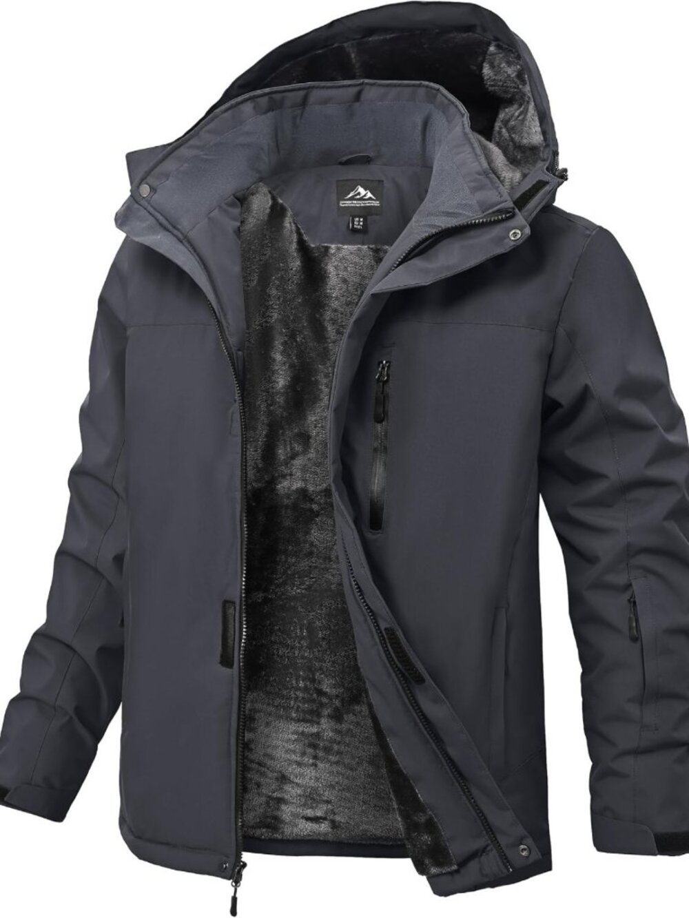 Men's Waterproof Winter Snow Jacket - Insulated Ski & Snowboard Coat, Fleece